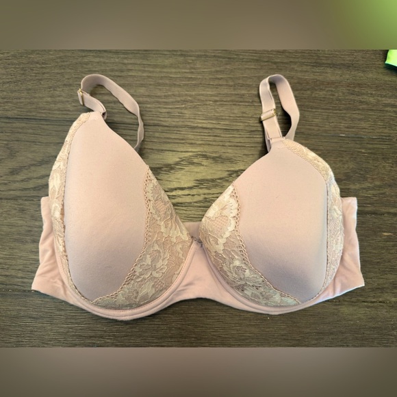 Soma 38DDD EMBRACEABLE perfect coverage Elegant Lace Trimmed Bra in Soft Pink - Picture 1 of 2